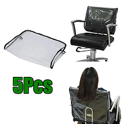 3xClear Chair Back Cover Pour Salon De Beauté Spa Barber Chair PVC 5Pcs