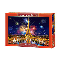 Castorland Puzzle 1000 pièces : Feu d'artifice à Paris