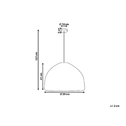 Avis Beliani Lampe suspension PEPAKAN Osier Naturel