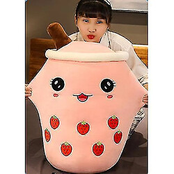 Acheter Universal 35 cm tasse en peluche dessin animé doux tasse rond rond poupée farcide de fraise douce thé de lait | oreillers moelleux