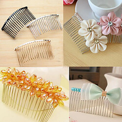 20 pièces bricolage pinces à cheveux en métal peigne latérale 12 accessoires de mariée or