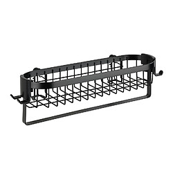 WENKO Etagère murale de salle de bain indus Classic - L. 35 cm - Noir