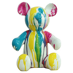 Figurine Ourson Kuatéh Teddy 20x16x29 cm Multicolore