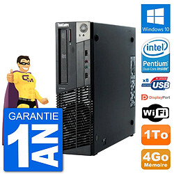 PC Lenovo ThinkCentre M92p SFF Intel G630 RAM 4Go Disque Dur 1To Windows 10 Wifi - Occasion