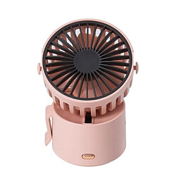 (Rose) Mini Ventilateur de Cou Suspendu Portable Créatif Rechargeable par USB