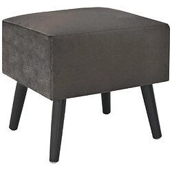 Avis vidaXL Tables de chevet 2 pcs Gris 40x35x40 cm Velours