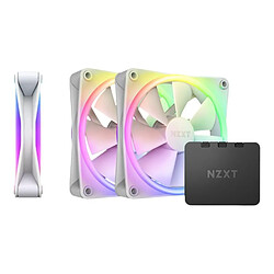 NZXT Cooler 120mm F-Series FSeries RGB DUO Fan Triple White (RF-D12TF-W1) (RFD12TFW1)