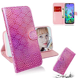 Wewoo Housse Coque Pour Google Pixel 3A XL couleur unie boucle colorée magnétique horizontale étui en cuir PU avec titulaire et fentes cartes et portefeuille et lanière rose