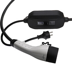 vhbw Câble de recharge type 2 vers prise Schuko compatible avec Cupra Born, Formentor PHEV voiture électrique - 1 phase, 16 A, 3,5 kW, 5 m