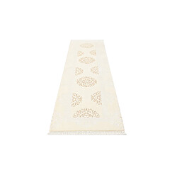 Avis Vidal Tapis de couloir en laine 302x81 beige Darya