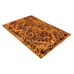 Vidal Tapis de laine 137x94 orange Vintage Royal