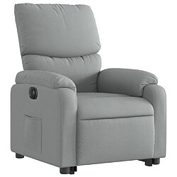 Avis Maison Chic Fauteuil Relax pour salon, Fauteuil inclinable électrique gris clair tissu -GKD32786