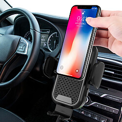 Chargeur de voiture sans fil, 15W Qi charge rapide Auto-serrage monture de voiture, Dash Air Air Air Phone Holder Compatible pour iPhone8/8, pour