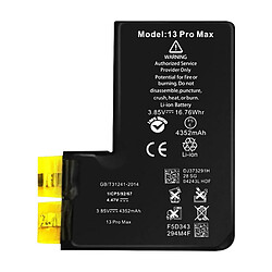 Avizar Batterie Sans BMS pour iPhone 13 Pro Max Capacité 4352mAh