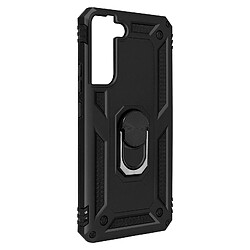 Avizar Coque Samsung Galaxy S22 Antichoc Hybride Bague Support Vidéo Noir