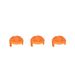 INF Paquet de 3 couvercles de bobine de fil pour coupe-herbe Worx WA0010 Orange