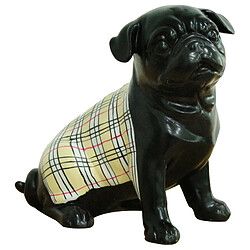 Figurine Bulldog Kuatéh Selene 20x13x20 cm Noir