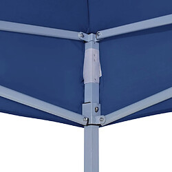 Acheter vidaXL Toit de tente de réception 4x3 m Bleu 270 g/m²