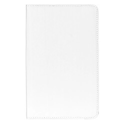 Wewoo Housse tablette Etui en cuir à rotation 360 degrés Litchi Texture avec support multifonction pour Galaxy Tab E 9.6 blanc