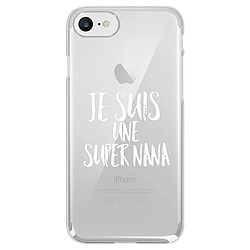 Avis Coque Crystal iPhone 7 et iPhone 8 - ""Je suis une Super Nana"" Blanc - Moxie