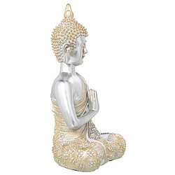 Figurine Décorative Alexandra House Living Doré Argenté Plastique Buda 17 x 27 x 40 cm pas cher