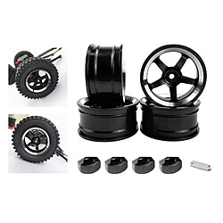 Jante De Roue En Métal 4pc Pour MN86KS MN86 MN 1/12 Pièces De Mise à Niveau De Camion De Voiture RC Noir