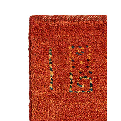 Vidal Tapis de laine 50x45 rouge Gabbeh pas cher