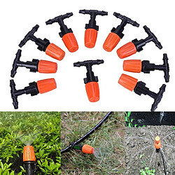 Wewoo Bec réglable d'irrigation de pelouse d'arroseurs d'eau d'atomisation de jardin de 10 PCS