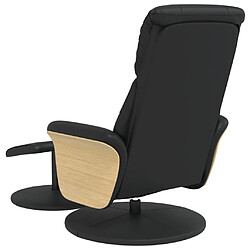 Acheter vidaXL Fauteuil inclinable avec repose-pied noir similicuir