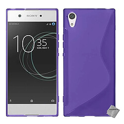 Htdmobiles Coque silicone gel fine pour Sony Xperia XA1 + film ecran - SLINE MAUVE