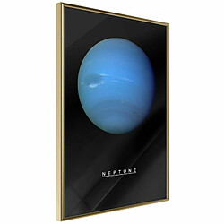 Paris Prix Affiche Murale Encadrée The Solar System Neptun 40 x 60 cm Or