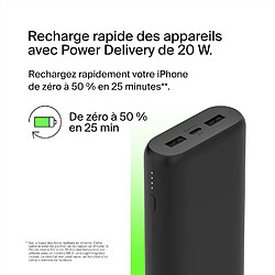 SANAG Boostcharge Batterie Externe 20000Mah 3 Ports Avec Pd 20W, Power Bank, Batterie Portable Pour Iphone 16, 15, 14, 13, 12, Airpods, Galaxy, Pixel, Etc., Design Compact, Câble Usb-C Vers Usb-C