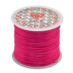 50m de fil élastique pour corde élastique 50 mètres pour bijoux DIY rose rouge