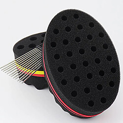 Acheter Éponge De Brosse à Cheveux De Coiffeur Vague Pour Dreads Afro Locs Outil De Bobine De Torsion De Torsion Grand Trou