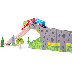 Bigjigs Rail Pont de dinosaures Bronto Riser