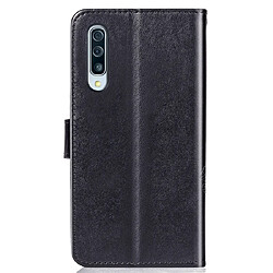 Avis Wewoo Housse Coque Étui en cuir à Motif fleurs pressées Lucky Clover pour Galaxy A50avec porte-cartes et & Portefeuille et dragonne Noir