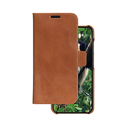 DBRAMANTE1928 Étui pour Samsung Galaxy S23 Folio 2 en 1 Modèle Lynge en Cuir avec Porte-Cartes Marron clair