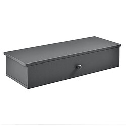 Helloshop26 Étagère murale avec rangement 60 cm gris 03_0001721