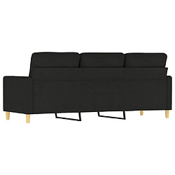 Acheter vidaXL Canapé à 3 places Noir 180 cm Tissu