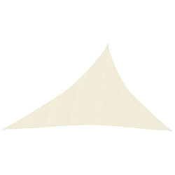 Helloshop26 Voile d'ombrage 160 g/m² 3 x 4 x 5 m crème PEHD 02_0009086