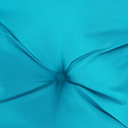 Maison Chic Coussin Confort | pouf | Coussin de banc de jardin turquoise 200x50x7 cm tissu -GKD35157 pas cher