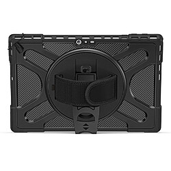 Coque en TPU anti-chocs avec béquille, noir pour votre Microsoft Surface Pro 4/5/6/7/7 +