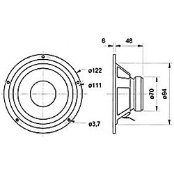 Alpexe VS-W100S/4 - Haut-parleur (4007540090207)