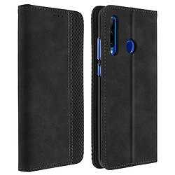 Avizar Housse Honor 20 Lite / 20e Porte-cartes Support Vidéo Cuir Effet Vintage Noir