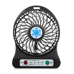 Acheter Refroidisseur d'air de Ventilateur LED Rechargeable Portable Noir