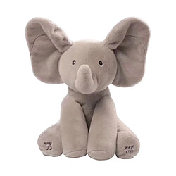 Universal Bébé cache-cache, poupée éléphant, chanteur, jouet, cadeau.(Gris)