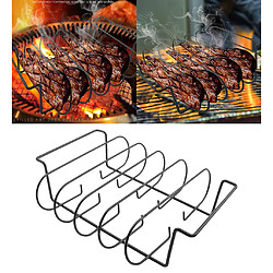 Acheter Non-Bâton Nervure Plateau Barbecue Stand Barbecue Rôti Rack Fer Griller Barbecue de Poulet Côtes de Boeuf Rack Griller