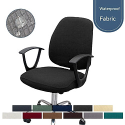 Acheter LUUCOZK 1 Pack Housse de Protection Lavable pour Chaise de Bureau Pivotante-Gris Foncé-Taille Unique