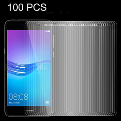 Wewoo Verre trempé 100 PCS pour Huawei Y6 2017 0.26mm 9H Surface Dureté 2.5D Antidéflagrant En Non-Plein Écran Film