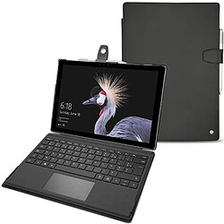 Housse cuir Microsoft Surface Pro 6 - Seconde peau - Noir ( Nappa / Black ) - NOREVE